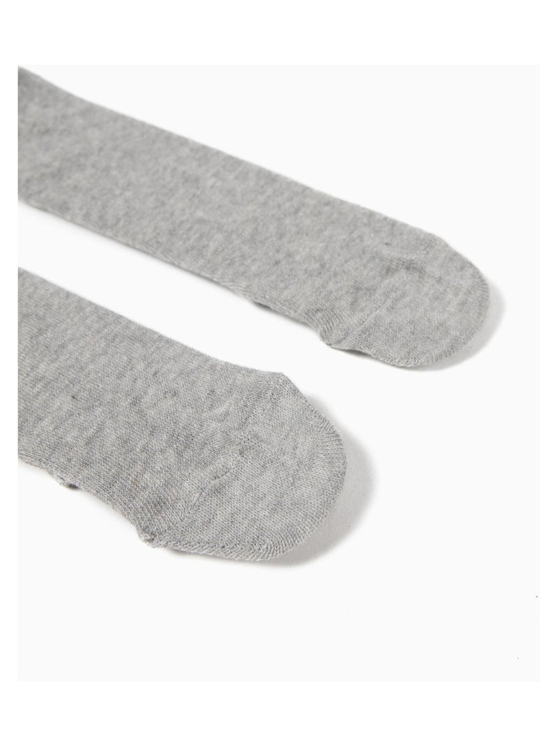 Collant en maille essential line 'Zippy' Gris perle - Kiabi