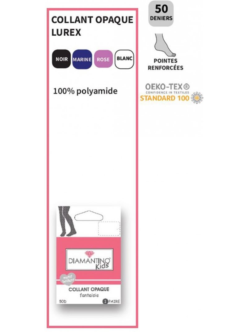Collant Enfant DIAMANTINO Rose - Kiabi