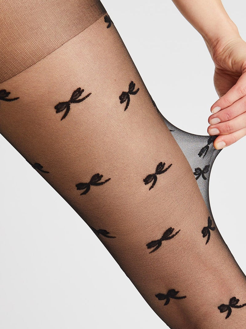 Collant fantaisie 20 deniers Craquante - RougeGorge Lingerie Noir - Kiabi