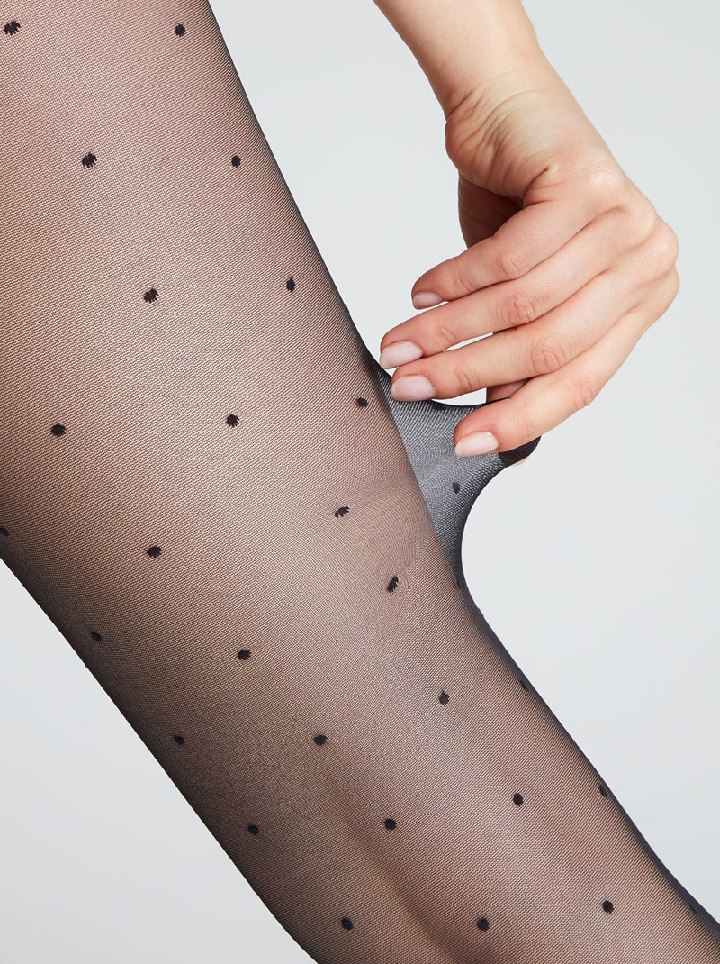 Collant fantaisie 20 deniers Felicie - RougeGorge Lingerie Noir - Kiabi