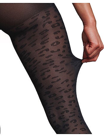 Collant fantaisie 20 deniers jaguar - rougegorge lingerie