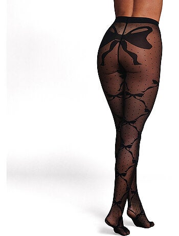 Collant fantaisie 20 deniers jonc - rougegorge lingerie