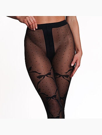 Collant fantaisie 20 deniers jonc - rougegorge lingerie