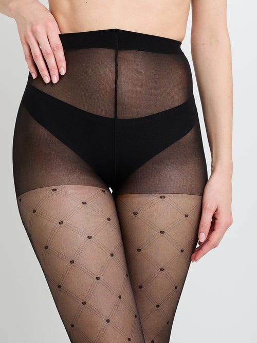 Collant fantaisie 40 deniers marquise - rougegorge lingerie - Kiabi