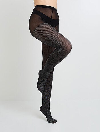 Collant fantaisie 40 deniers Mimosa - RougeGorge Lingerie
