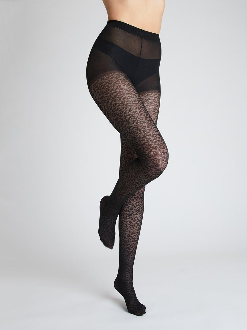 Collant fantaisie 50 deniers Alessia - RougeGorge Lingerie Noir - Kiabi