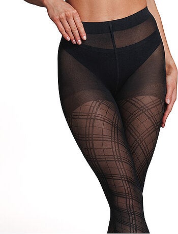 Collant fantaisie 60 deniers jacquard - rougegorge lingerie
