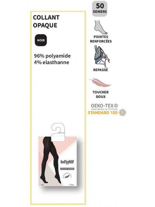Collant Femme Confort et Qualité INFINITIF - Pack de 2 - Kiabi Collant Femme Confort et Qualité INFINITIF - Pack de 2 - Kiabi