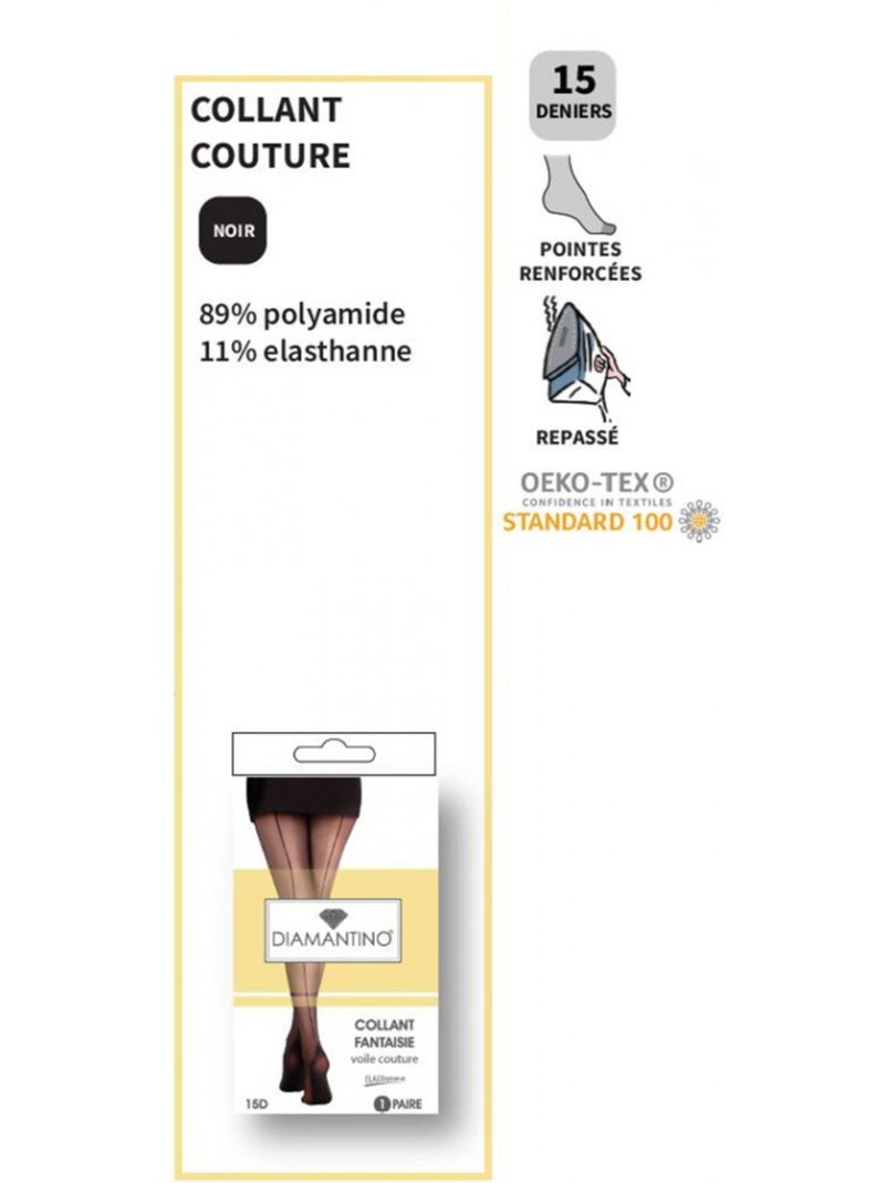 Collant Femme Confort et Résistance DIAMANTINO - Pack de 3 Multicolore - Kiabi