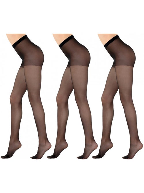 Collant Femme Confort et Résistance DIAMANTINO - Pack de 3 - Kiabi Collant Femme Confort et Résistance DIAMANTINO - Pack de 3 - Kiabi