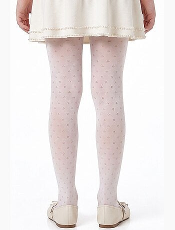 Collant fille mini dotted à pois penti