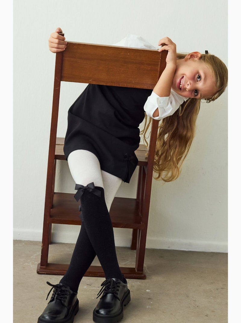 Collant fille pretty ribbon penti Noir - Kiabi
