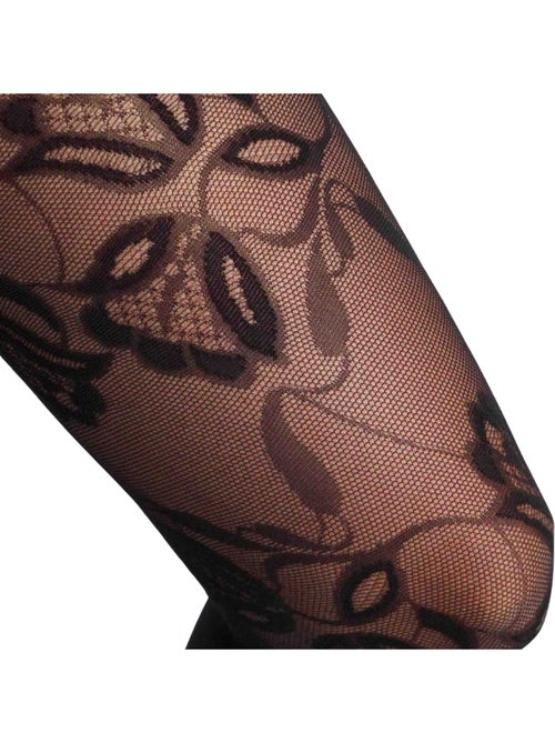 Collant floral velours Style - Kiabi