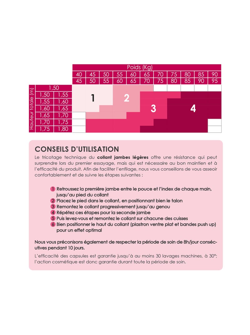 Collant gainant Jambes légères et Minceur 70 D Noir - Kiabi