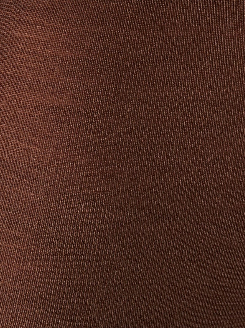Collant mélange laine mérinos et Thermolactyl 195D - Damart Marron - Kiabi