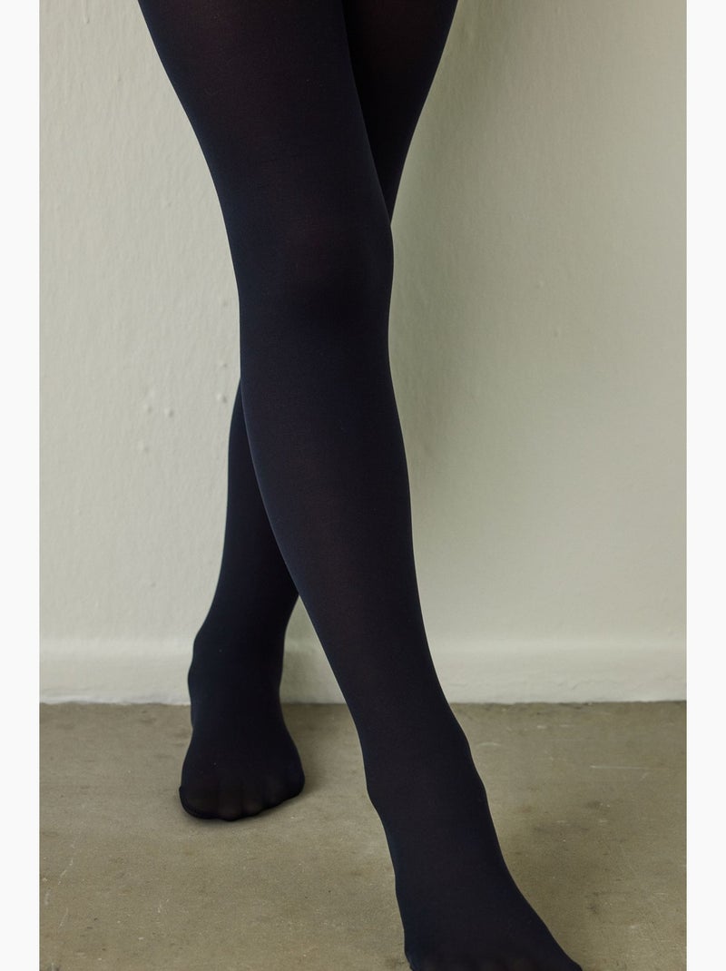 Collant micro enfant penti Bleu marine - Kiabi