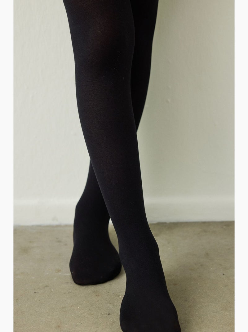 Collant micro enfant penti Noir - Kiabi