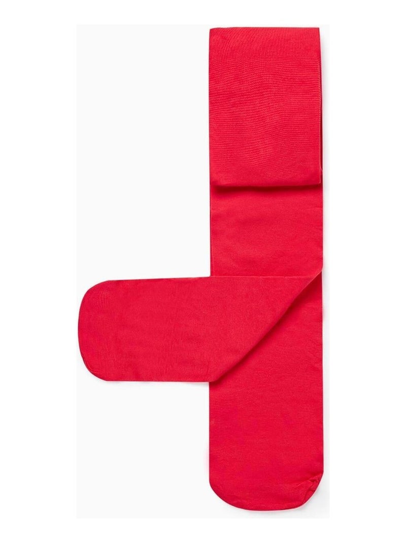 Collant Microfibre Bébé Fille   ESSENTIALS LINE Rouge - Kiabi