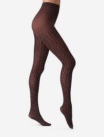 Collant motif animalier Style