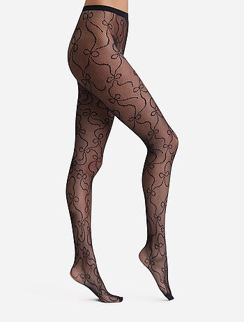 Collant motif nœud Style