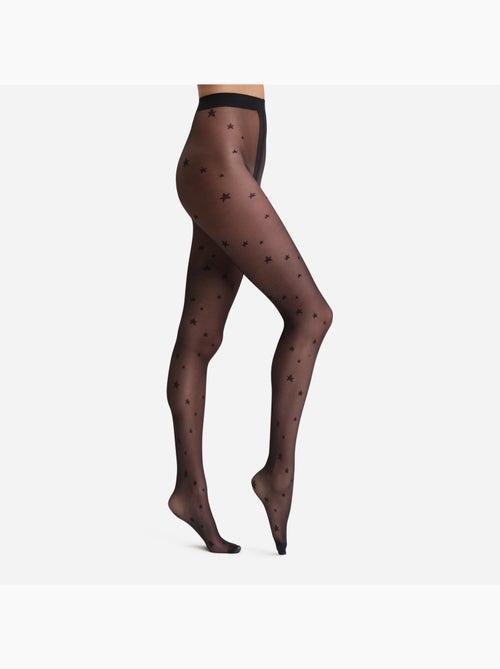 Collant motifs étoiles  en maille Style - Kiabi
