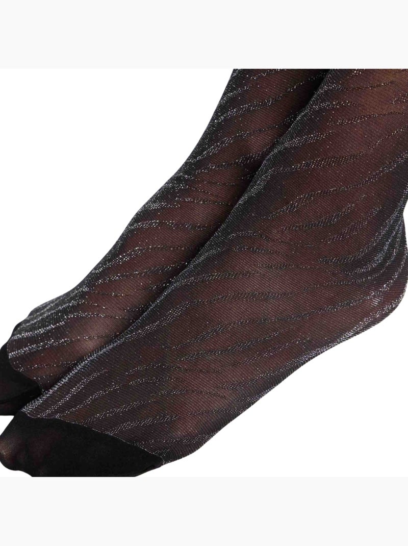 Collant nocturne style Noir - Kiabi