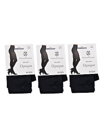 Collant Opaque 80D CXL By CHRISTIAN LACROIX - Pack de 3