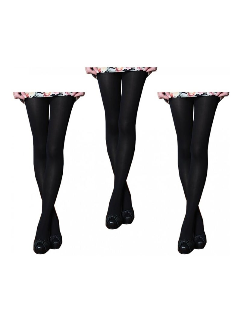 Collant Opaque 80D CXL By CHRISTIAN LACROIX - Pack de 3 Noir - Kiabi