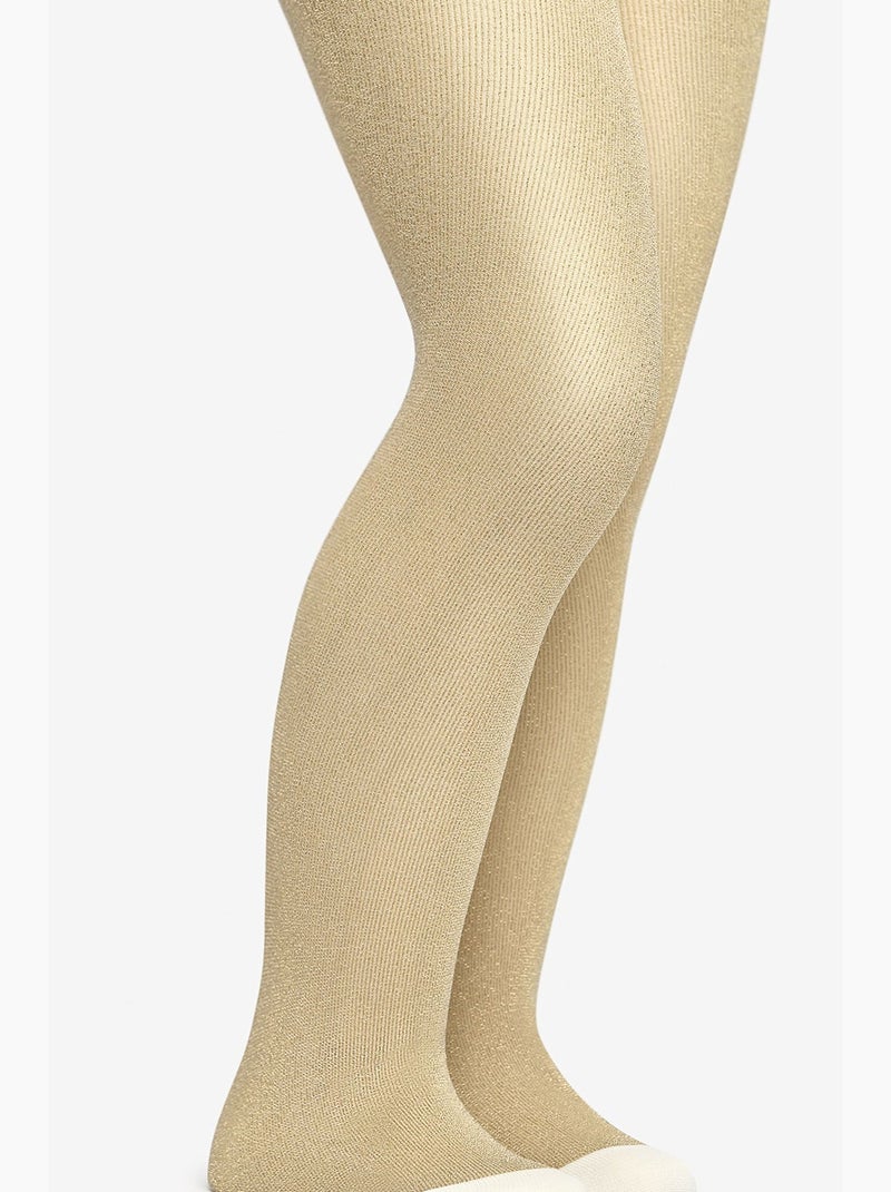 Collant pretty diamond fille penti Beige argile - Kiabi