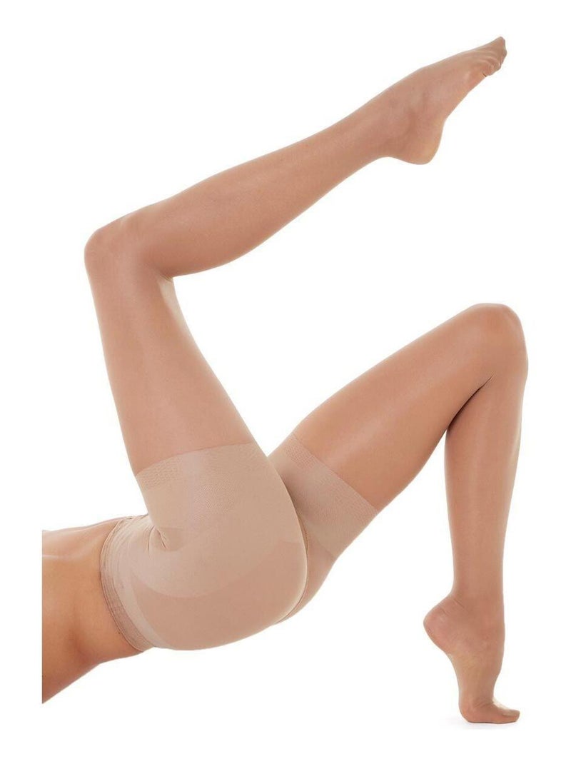 Collant sculptant 20 deniers RIO UP - Pomm'Poire Beige - Kiabi