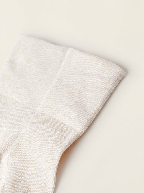 Collant Taille Haute en Coton - Kiabi