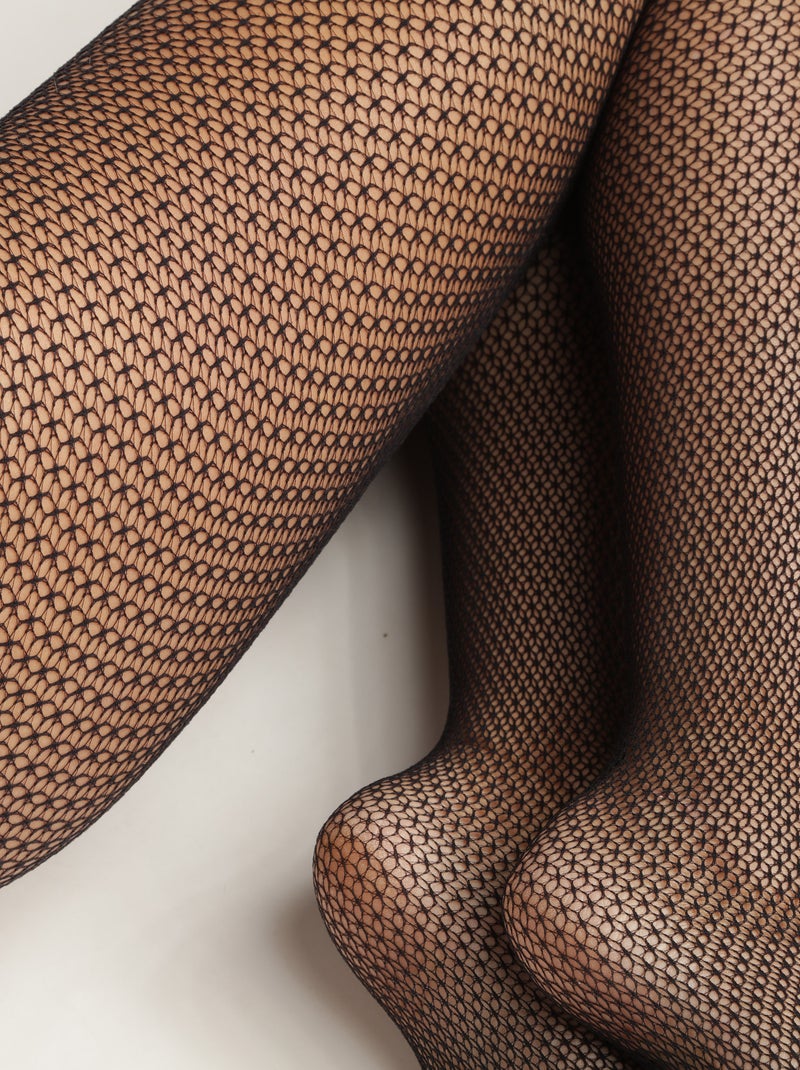 Collant Tiny Geo Style Noir - Kiabi