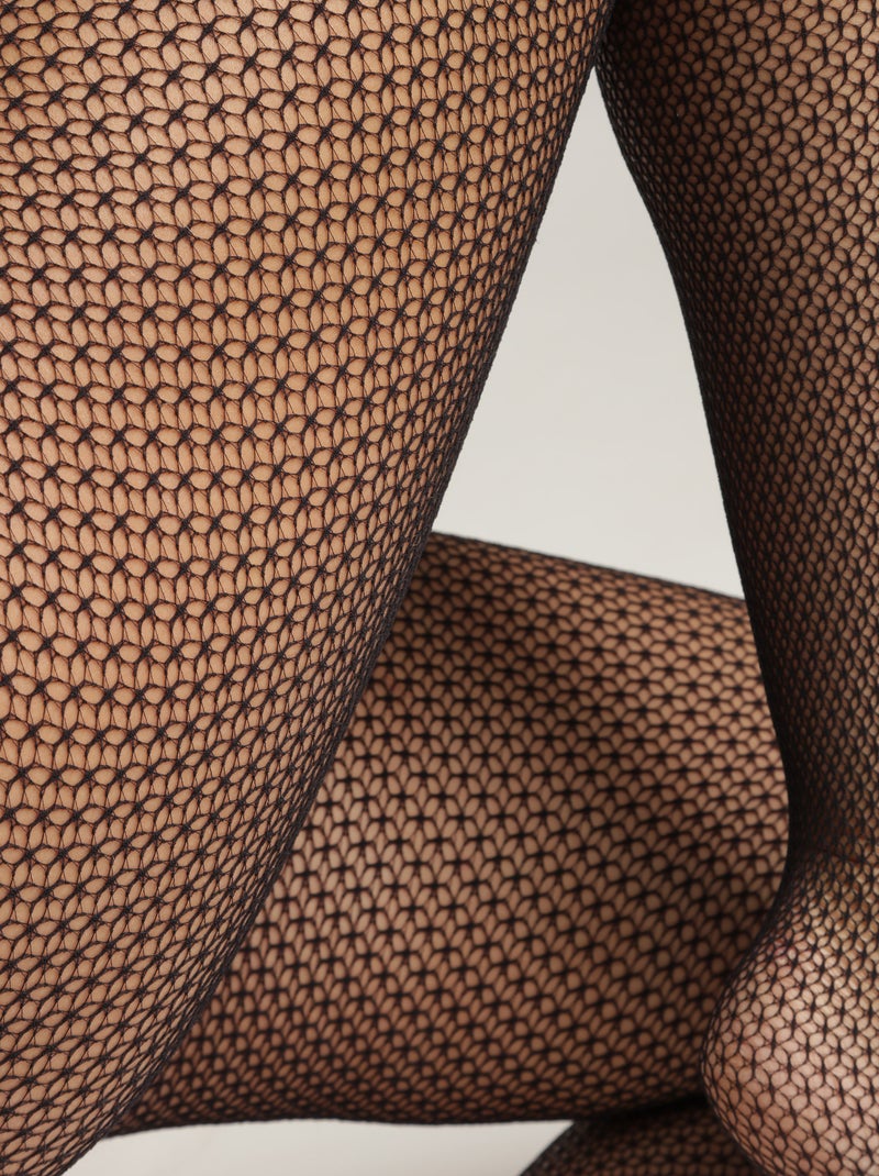 Collant Tiny Geo Style Noir - Kiabi