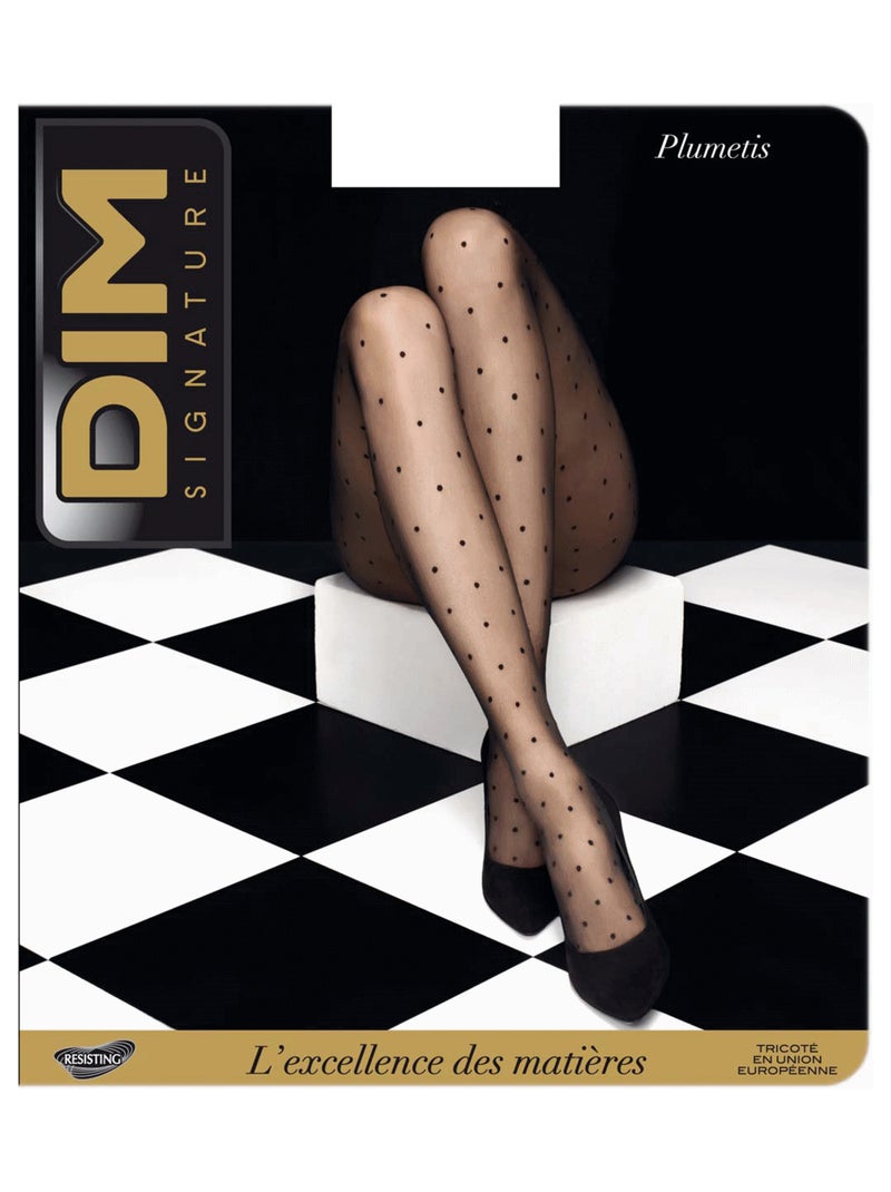 Collant transparent 12D Siganture Noir - Kiabi