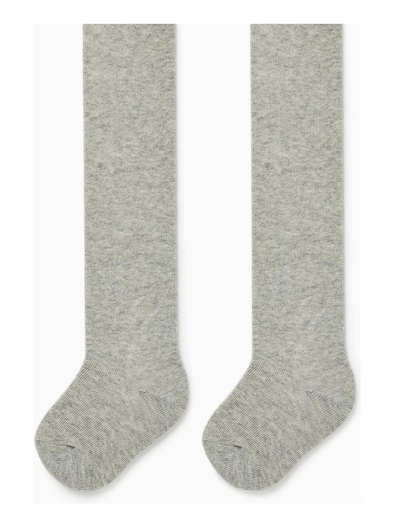 Collant uni essential line 'Zippy' Gris tourterelle - Kiabi