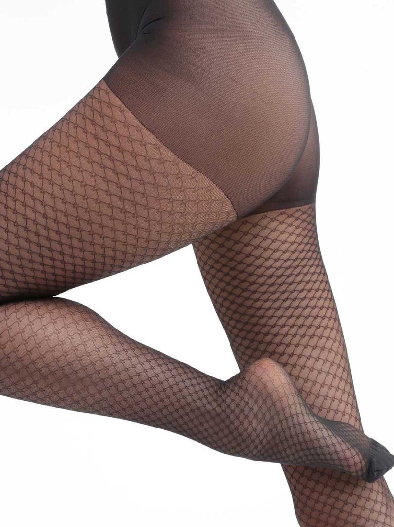 Collant Voile Bijou 23D Style Noir - Kiabi