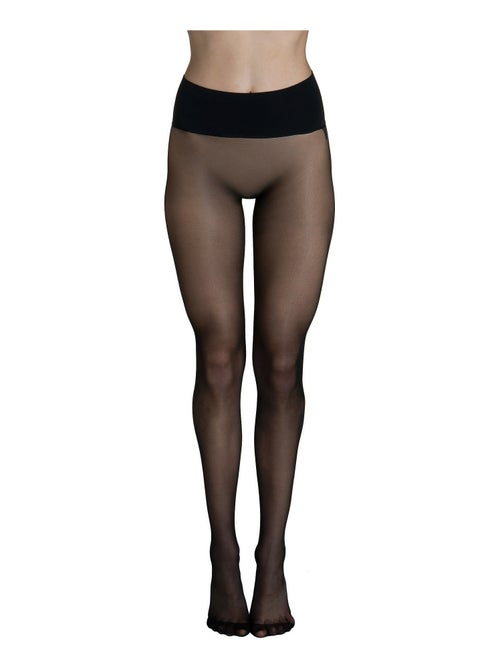 Collants 15 DEN sans coutures ceinture 10cm Invisible - Kiabi