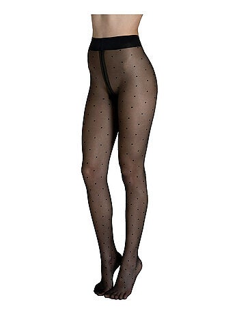 Collants 20 DEN à pois Fashion Dots noir