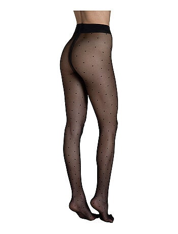 Collants 20 DEN à pois Fashion Dots noir