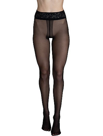 Collants 30 den transparents ceinture décorative selection