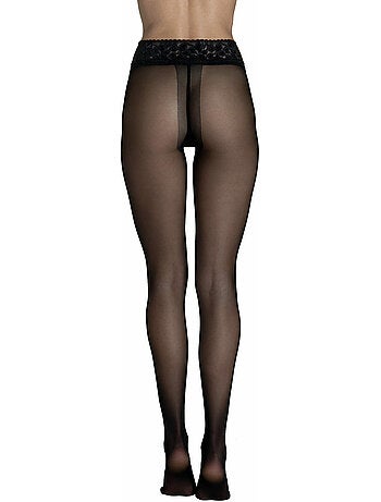 Collants 30 DEN transparents ceinture décorative Selection noir