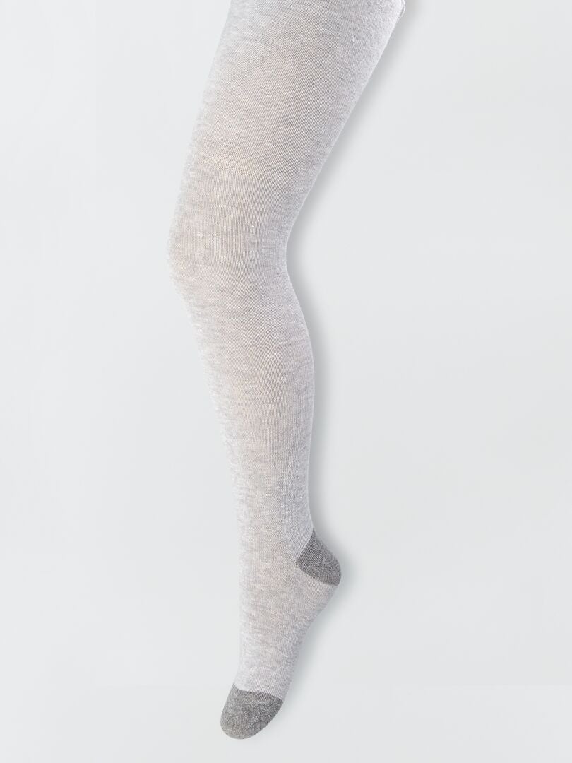 Collants à motifs fantaisie - Lot de 2 Gris - Kiabi