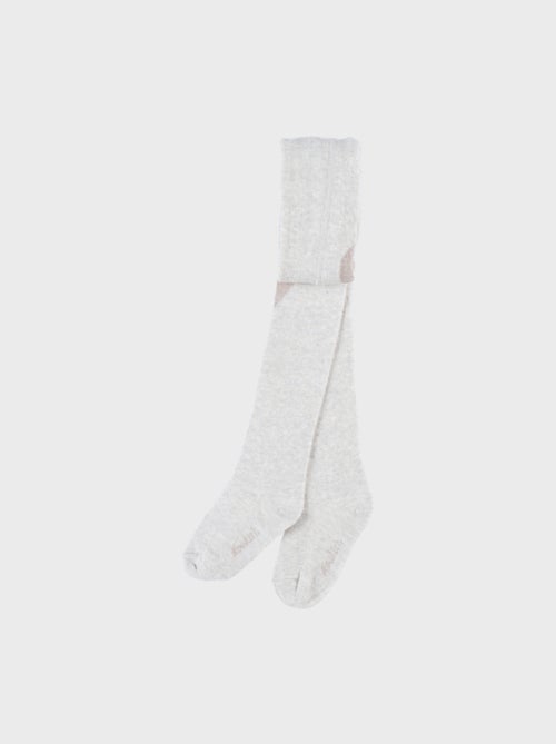 Collants beiges motif cœur brodé Noukie's - Kiabi