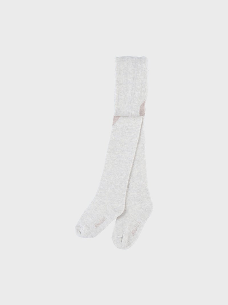 Collants beiges motif cœur brodé Noukie's Beige - Kiabi