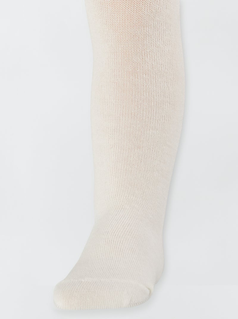 Collants chauds Blanc - Kiabi