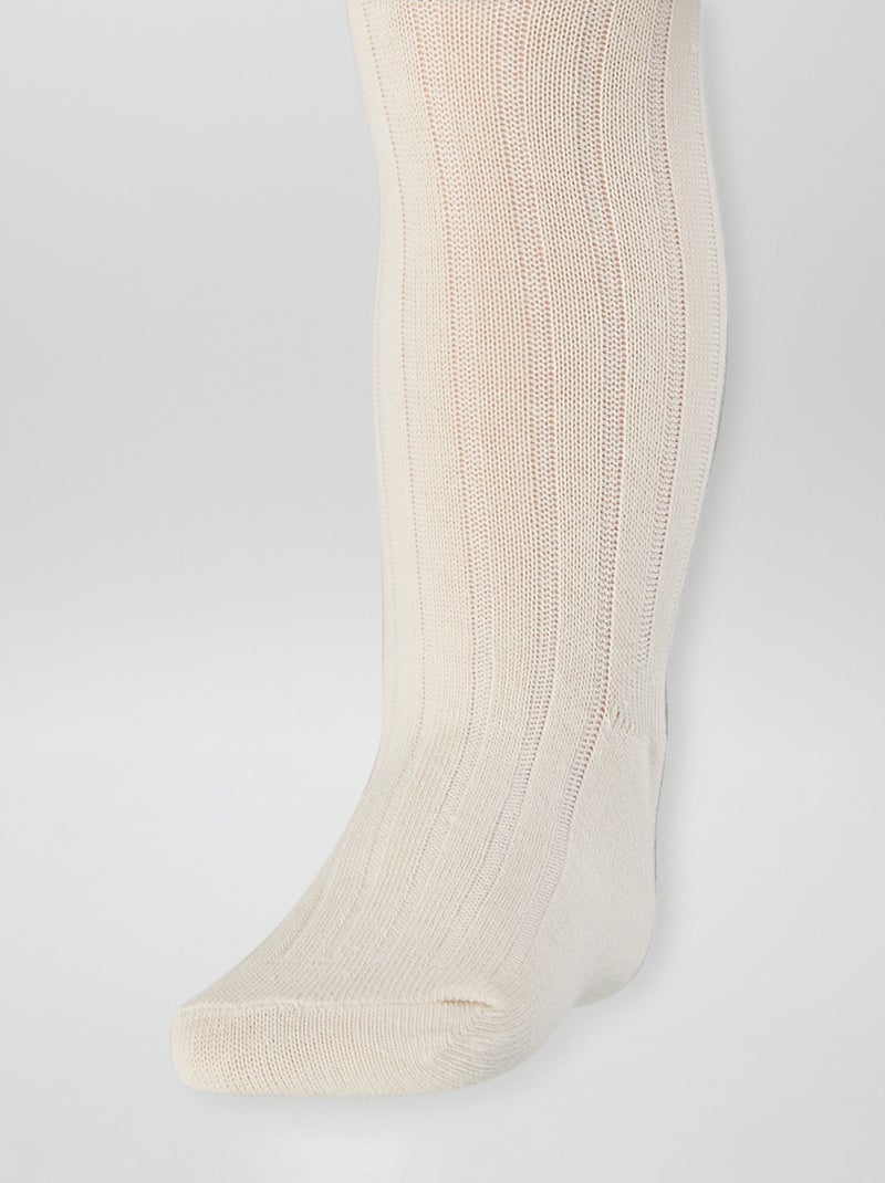 Collants chauds Blanc - Kiabi