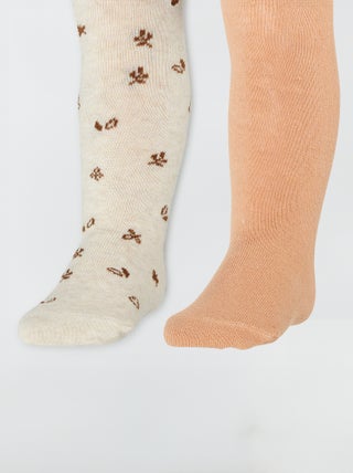 Collants chauds imprimés - Lot de 2