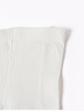 Collants côtelés avec fils de lurex