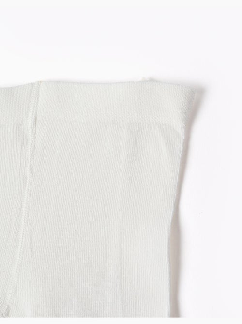 Collants côtelés avec fils de lurex - Kiabi