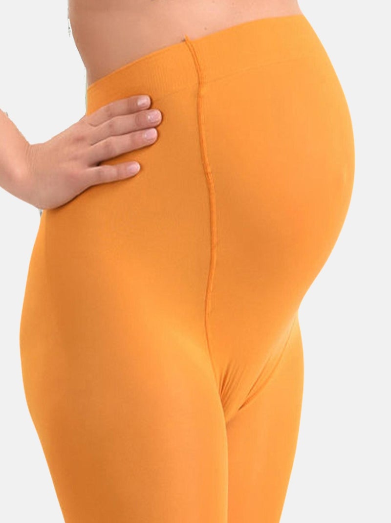 Collants de grossesse opaques confortables 60den (Mamsy) Jaune - Kiabi